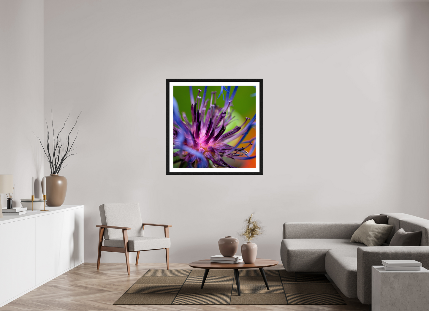Herzkammer aus Licht – Centaurea cyanus